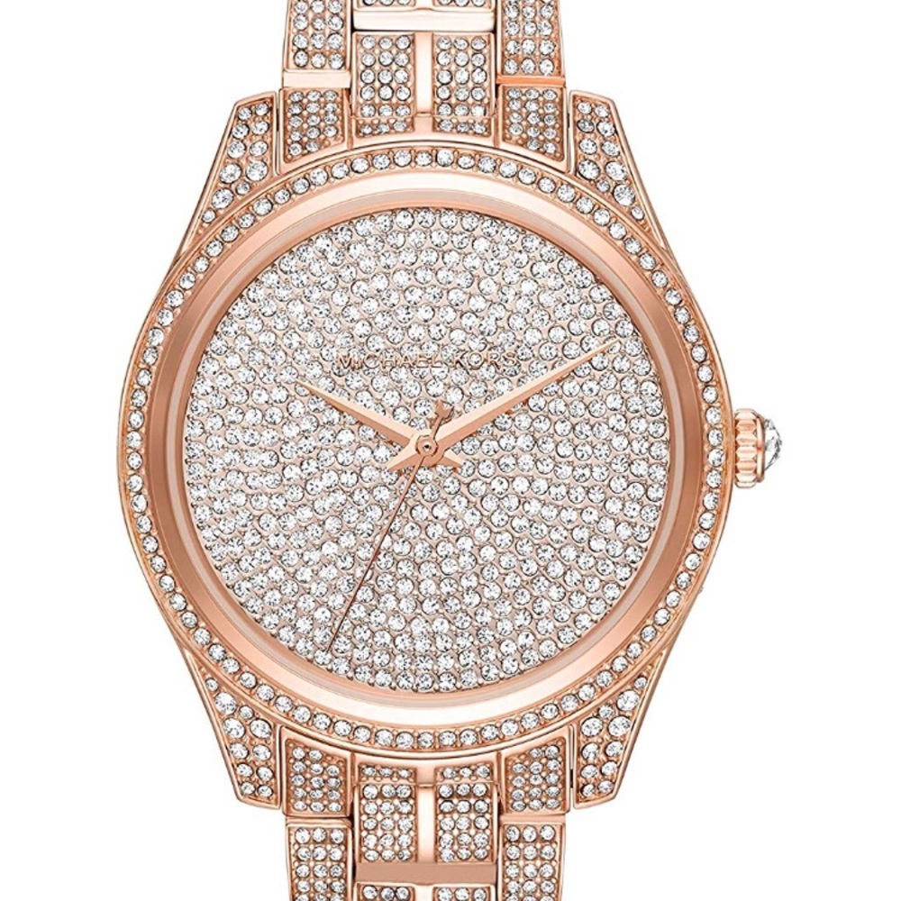 MICHAEL KORS MK3931 LAURYN PAVE CRYSTAL ROSE GOLD